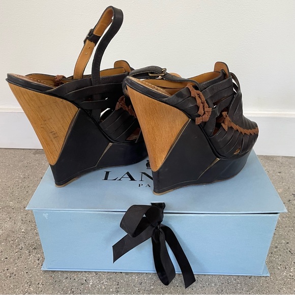 Lanvin Wedge Sandal - Picture 3 of 4